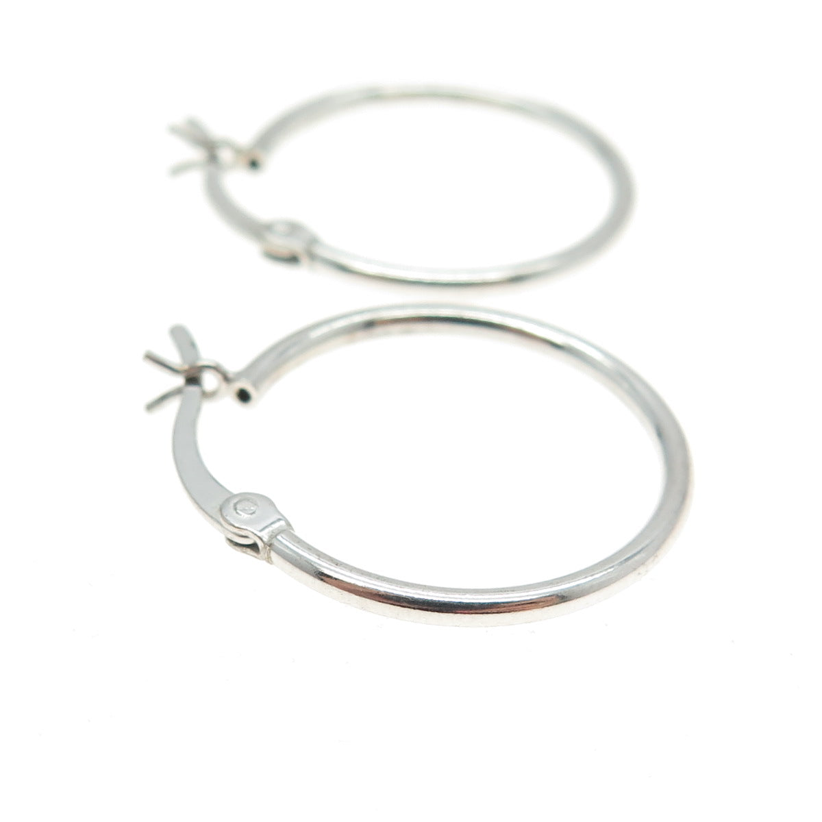 925 Sterling Silver Small Tube Hoop Earrings