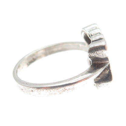 CELLINI 925 Sterling Silver Vintage Butterfly Modernist Ring Size 5.75
