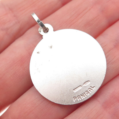PANIGAL 800 Silver Vintage Italy Woman Charm Pendant