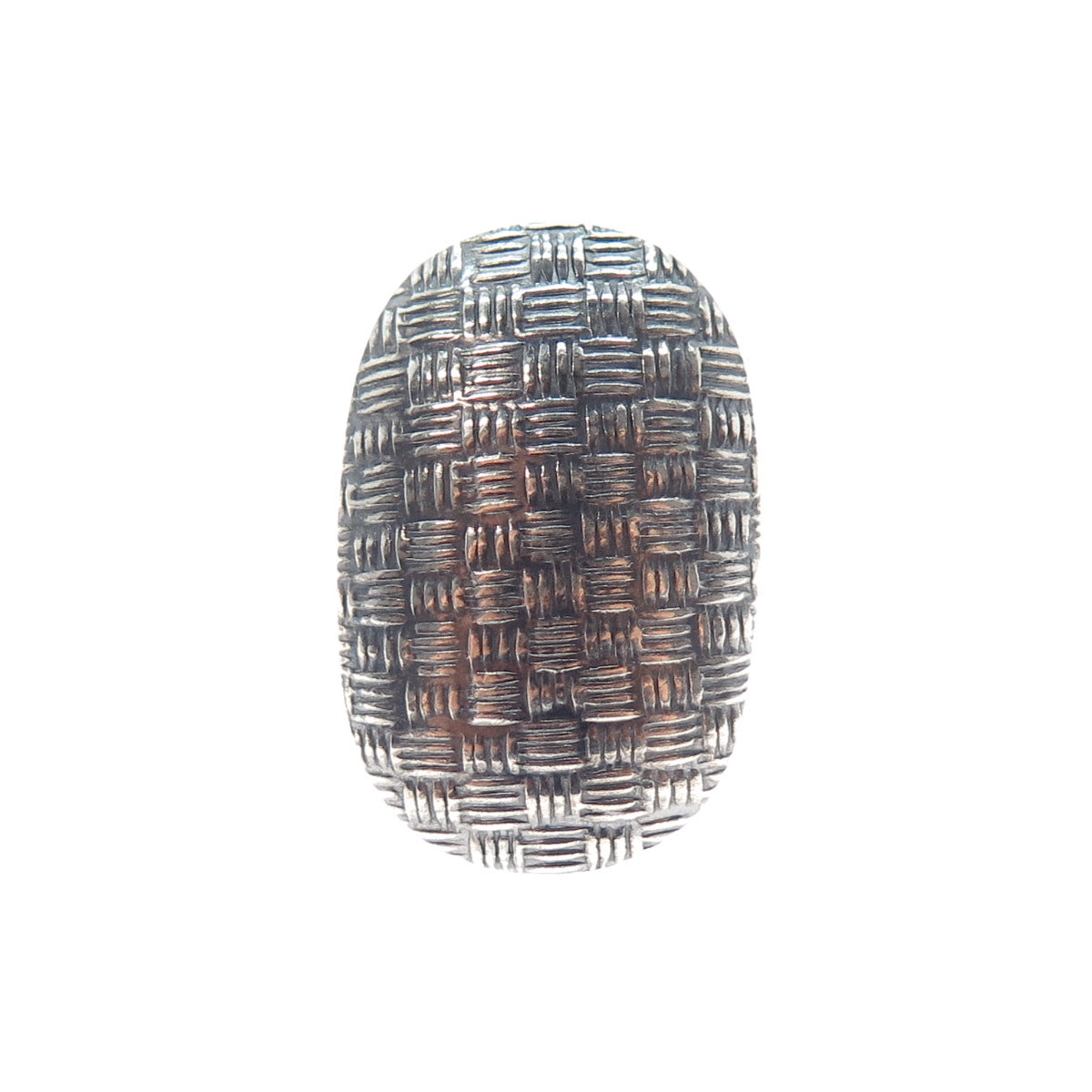 925 Sterling Silver Vintage Textured Oxidized Ring Size 5.5