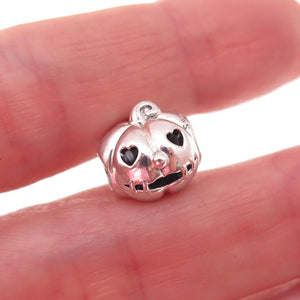 Pandora 925 Sterling Silver Halloween Pumpkin Slide Bead Charm