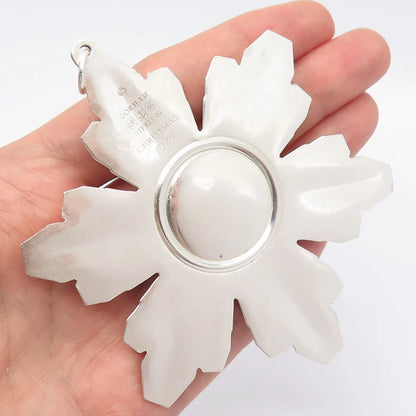 925 Sterling Silver Vintage 1974 Gorham Snowflake Christmas Ornament