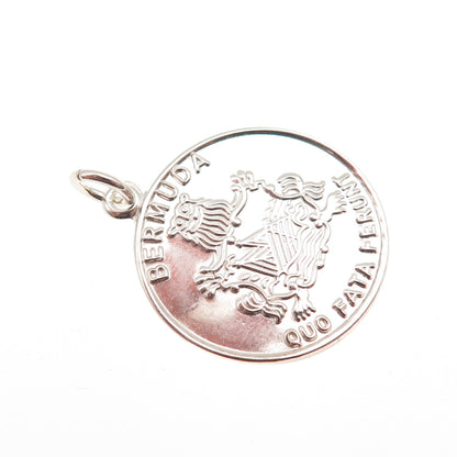 Payton Pepper & Sons Sterling Silver Vintage 1976 Sheffield Bermuda Mini Pendant