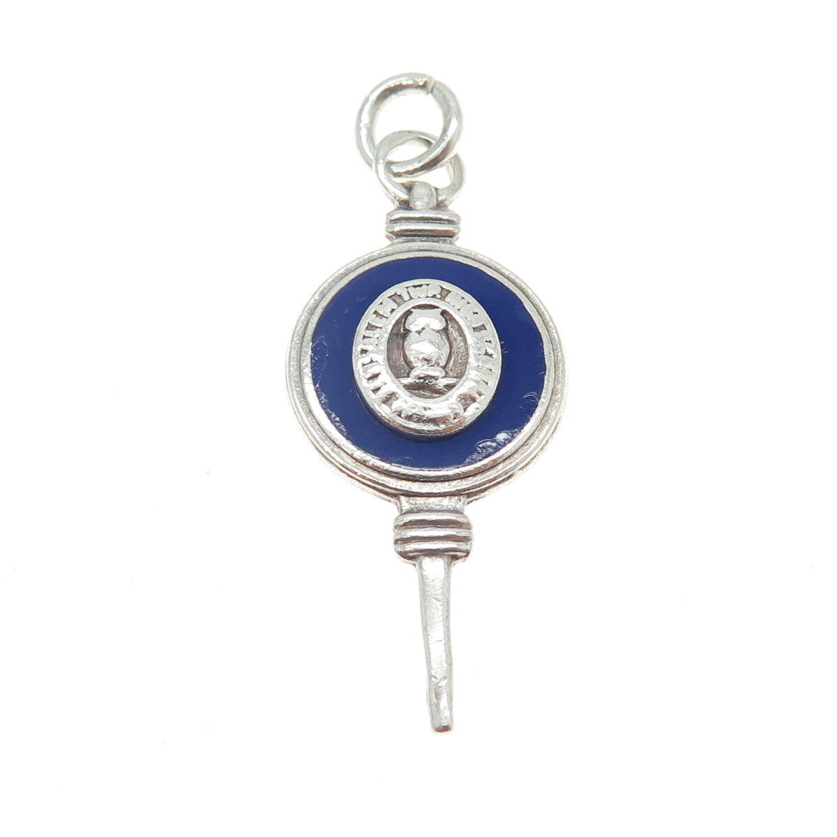 BARR'S 925 Sterling Silver Vintage Enamel Bensalem Township High School Pendant