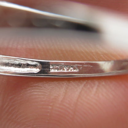 ADI 925 Sterling Silver Oval-Cut Checkered Citrine Gemstone Dotted Ring Size 8