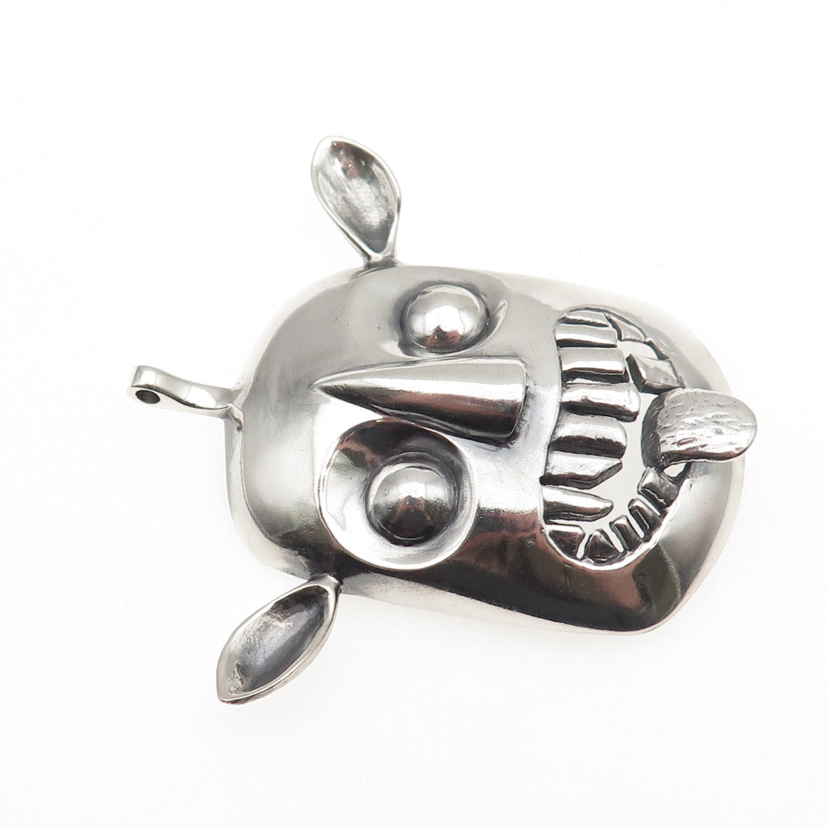 Donald Pywell 925 Sterling Silver Vintage Modernist Ogre Large 43.5g Pendant