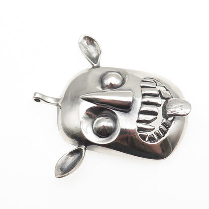 Donald Pywell 925 Sterling Silver Vintage Modernist Ogre Large 43.5g Pendant