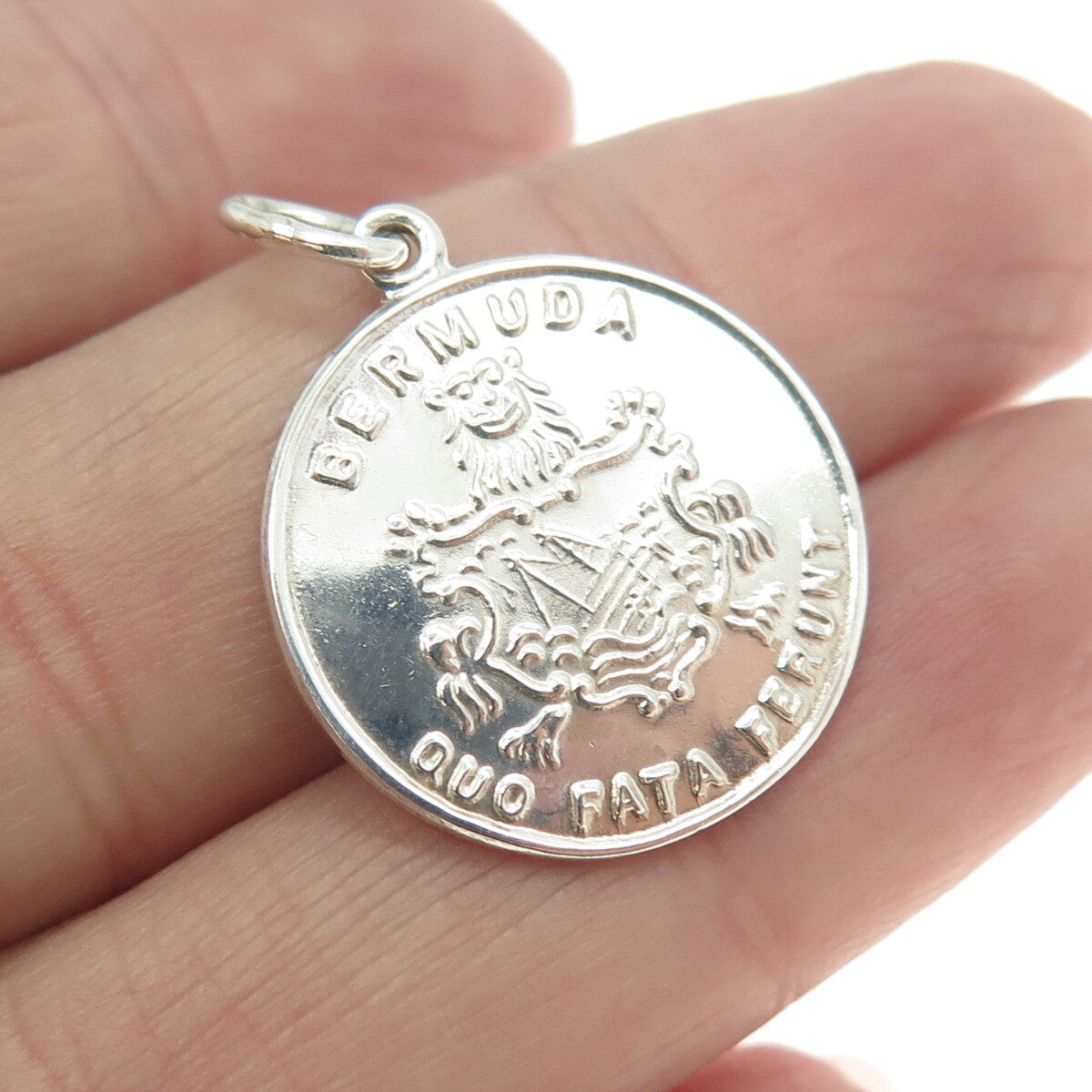 PAYTON, PEPPER & SONS LTD 925 Sterling Silver Vintage Birmingham Bermuda Pendant