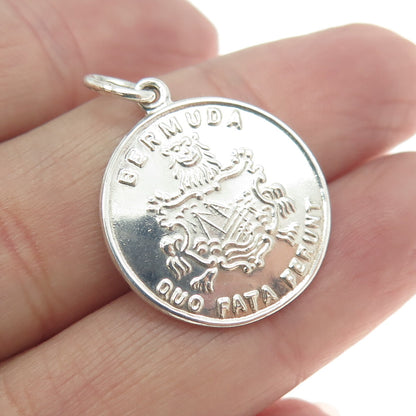 PAYTON, PEPPER & SONS LTD 925 Sterling Silver Vintage Birmingham Bermuda Pendant