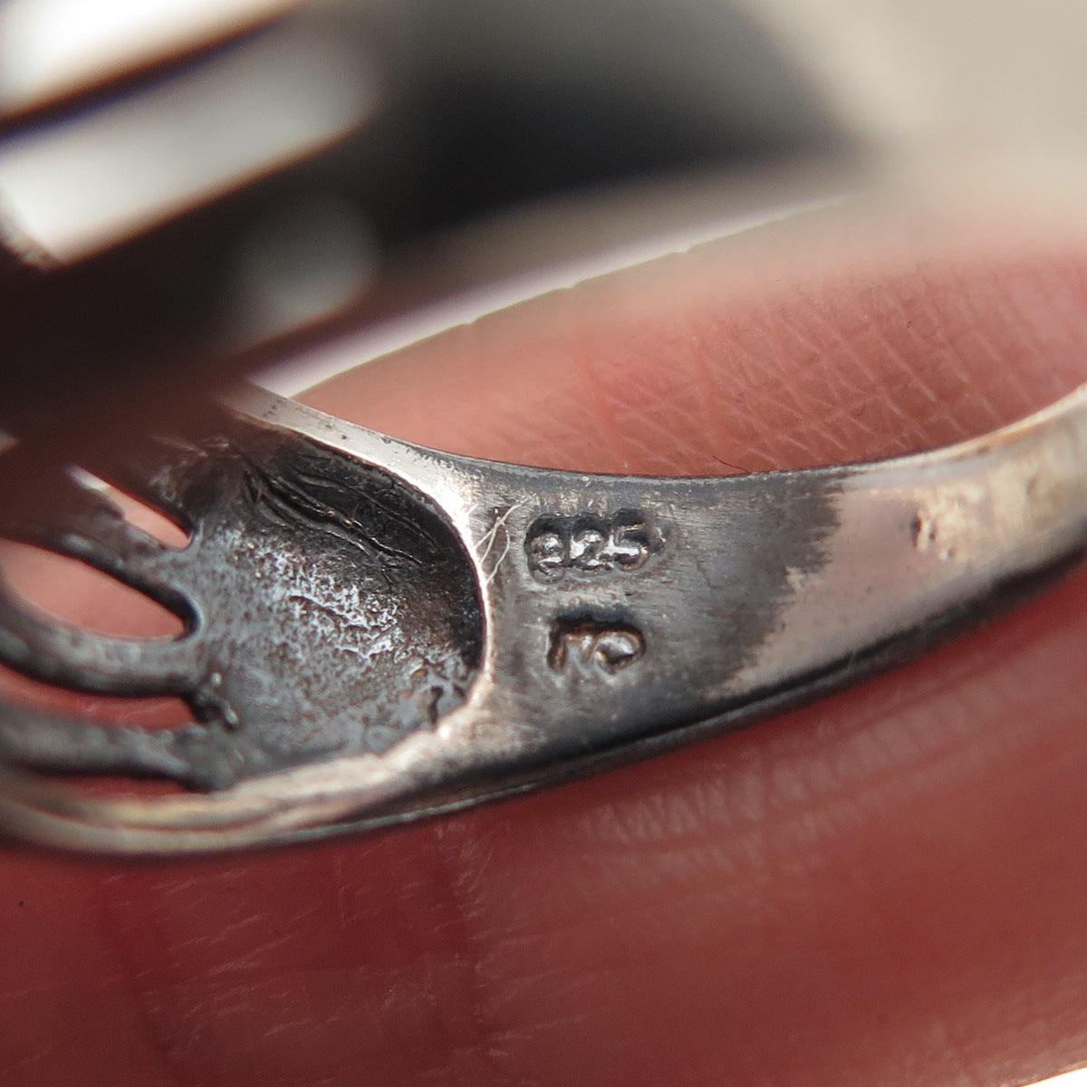 Charles Winston 925 Sterling Silver Vintage Celtic Woven Oxidized Ring Size 8.75