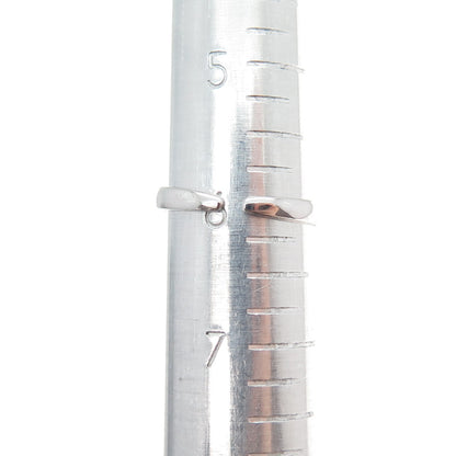 925 Sterling Silver Vintage Letter Q Dangle Charm Adjustable Ring Size 6