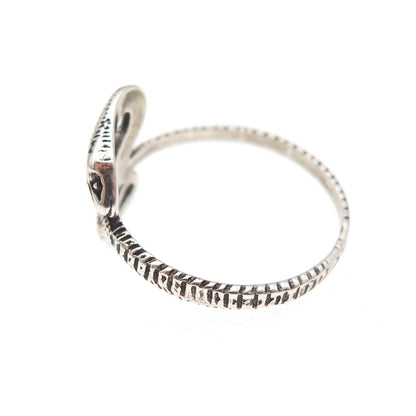 925 Sterling Silver Vintage Snake Oxidized Ring Size 6.25