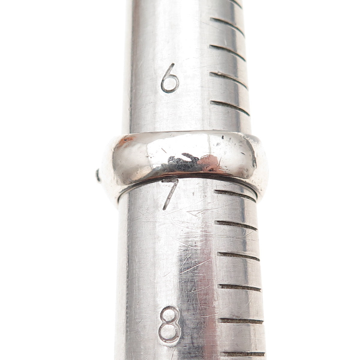 925 Sterling Silver Vintage Snake Oxidized Ring Size 7