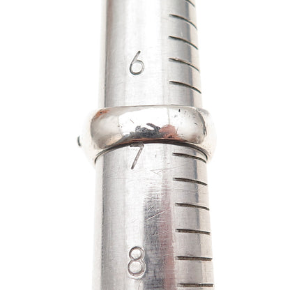 925 Sterling Silver Vintage Snake Oxidized Ring Size 7