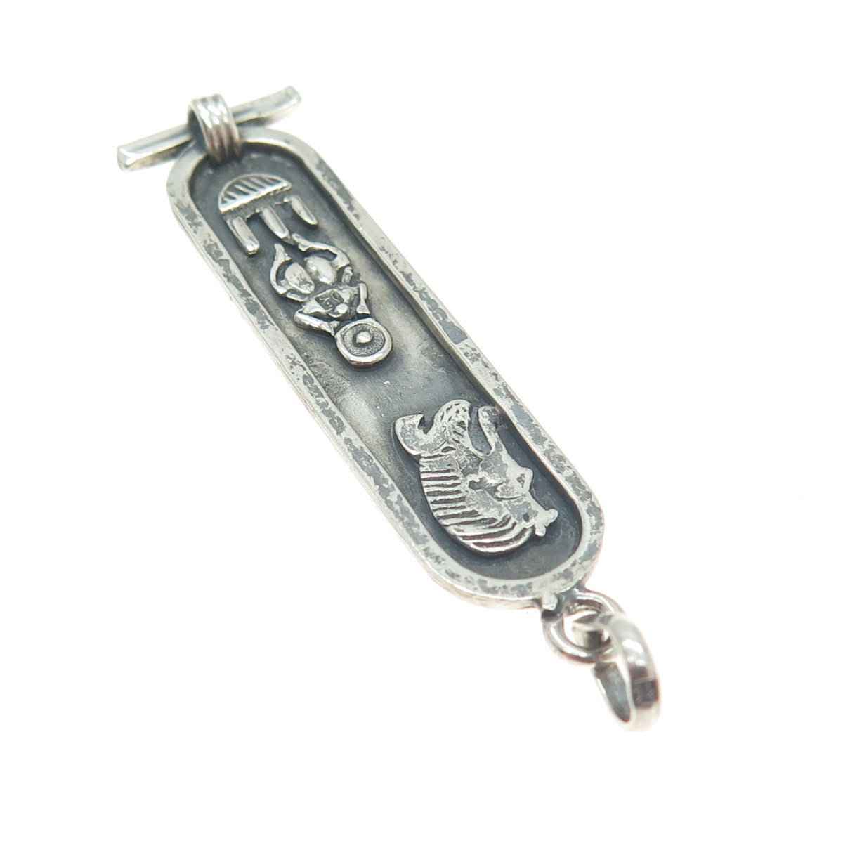 800 Silver Vintage Egypt Pharaoh Cartouche Pendant