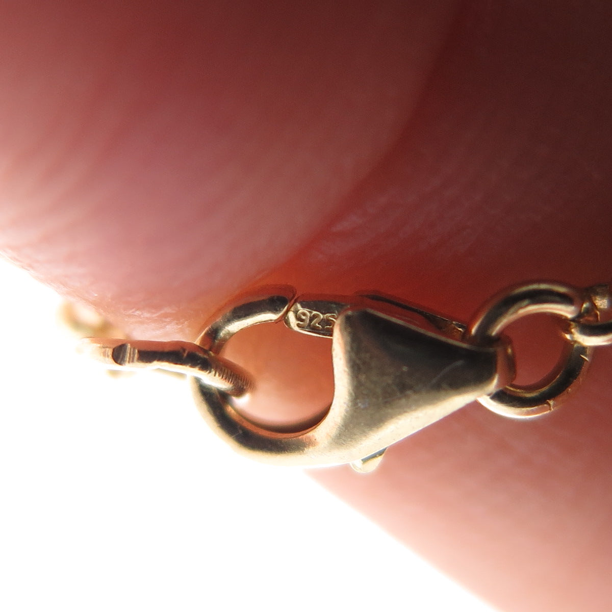 925 Sterling Silver Gold Plated Real Doublet Lapis Lazuli Modernist Necklace 36"