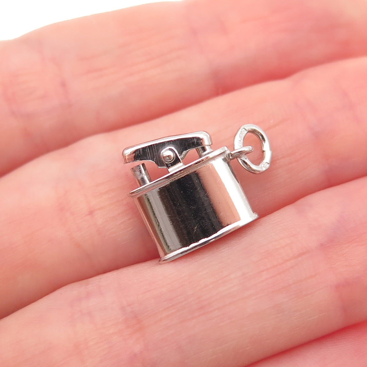 Art's Elegance Sterling Silver Antique Art Deco Cigarette Lighter Charm Pendant