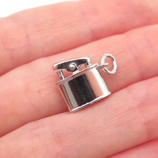 Art's Elegance Sterling Silver Antique Art Deco Cigarette Lighter Charm Pendant