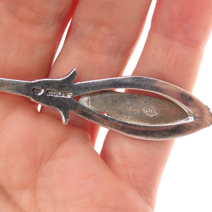 925 Sterling Silver Antique Art Deco Enamel Queen of Vancouver Coffee Spoon