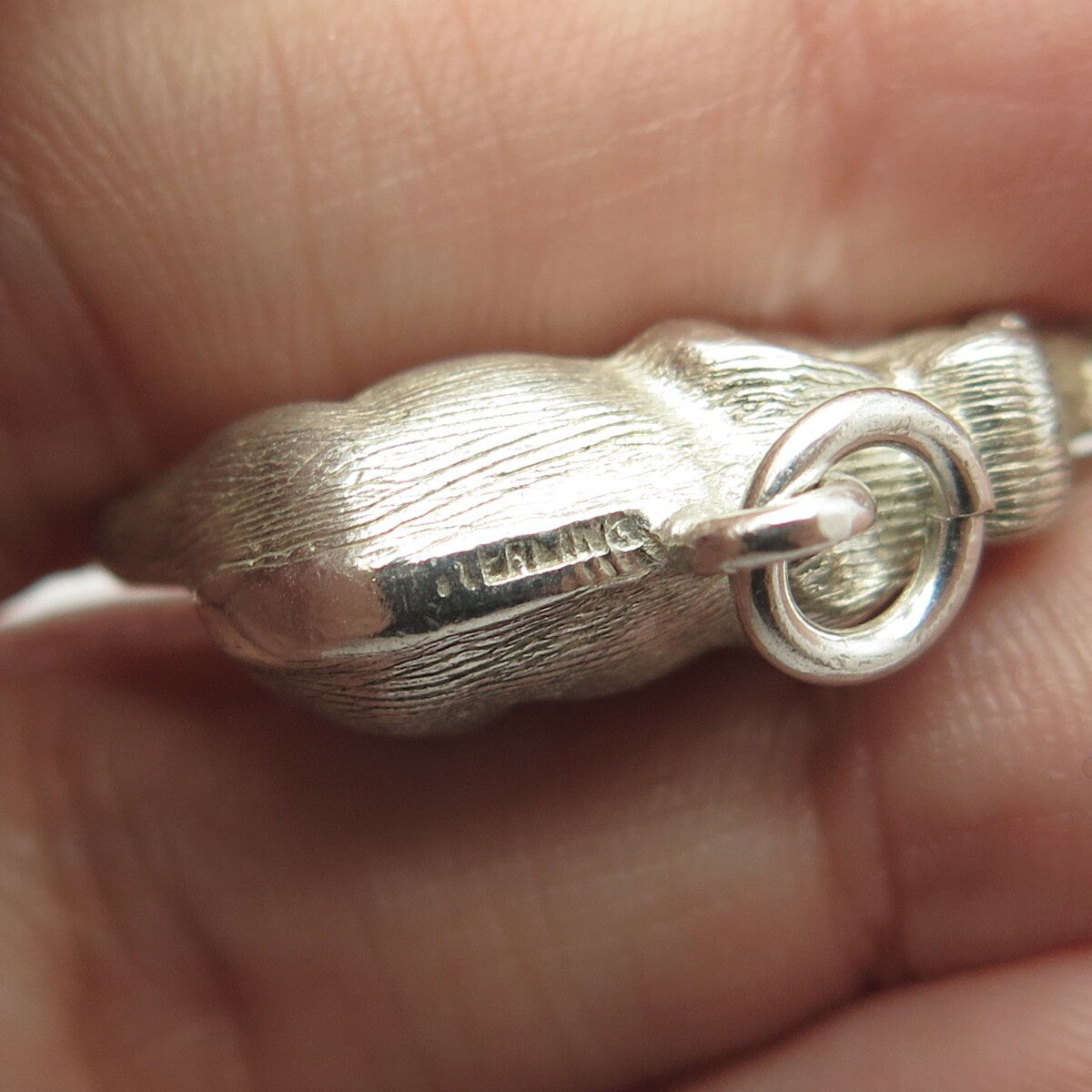 925 Sterling Silver Vintage Elephant Safari 3D Pendant
