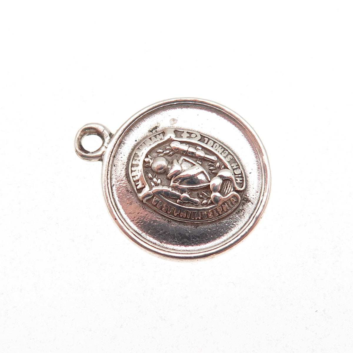 925 Sterling Silver Vintage West Philadelphia High School Charm Pendant