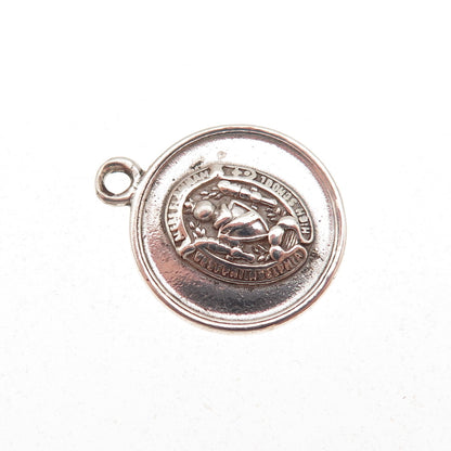 925 Sterling Silver Vintage West Philadelphia High School Charm Pendant