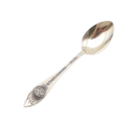 Bell Trading Post 925 Sterling Antique Art Deco Connecticut State Coffee Spoon