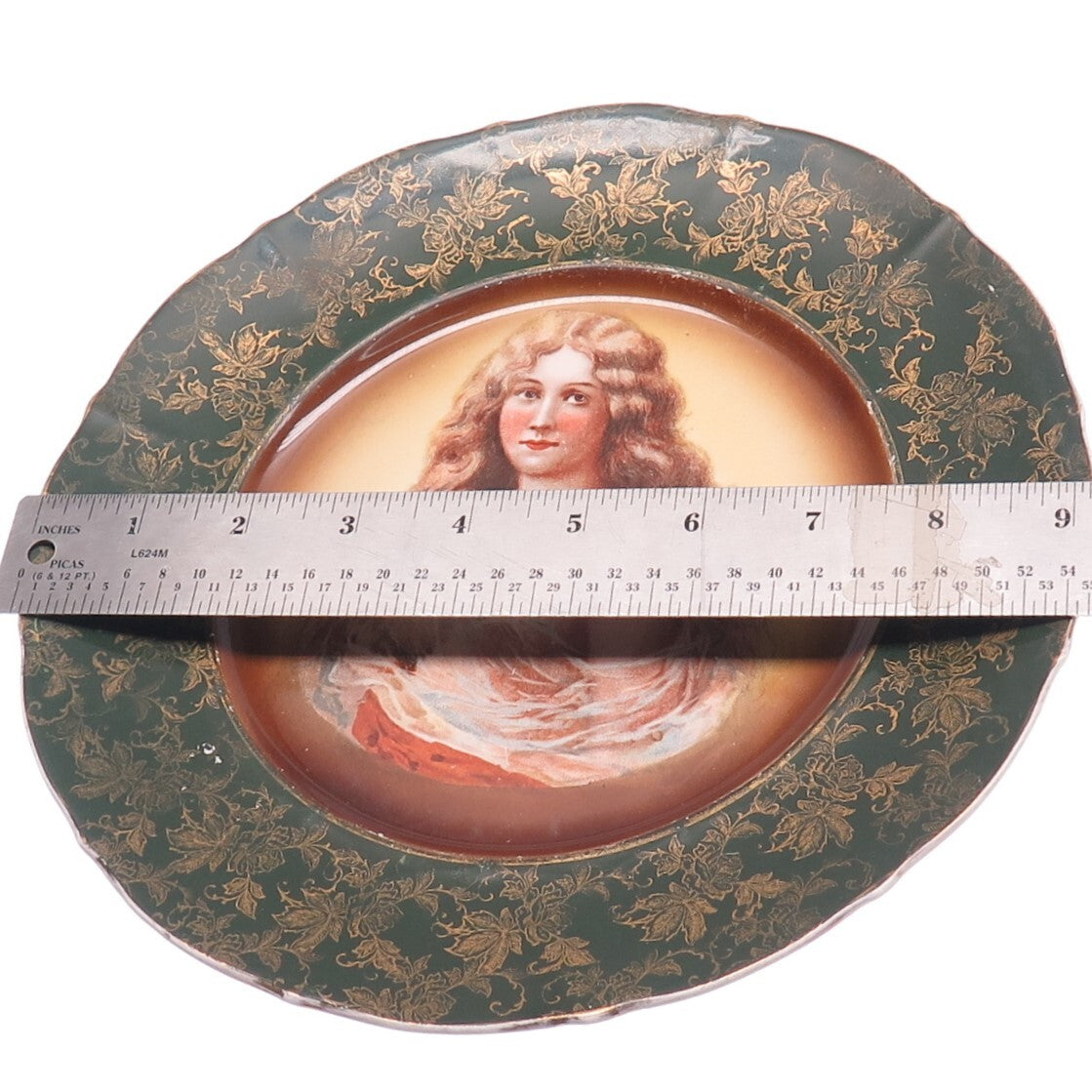 Empire Porcelain Co. Antique Stoke on Trent Portrait Porcelain Cabinet Plate