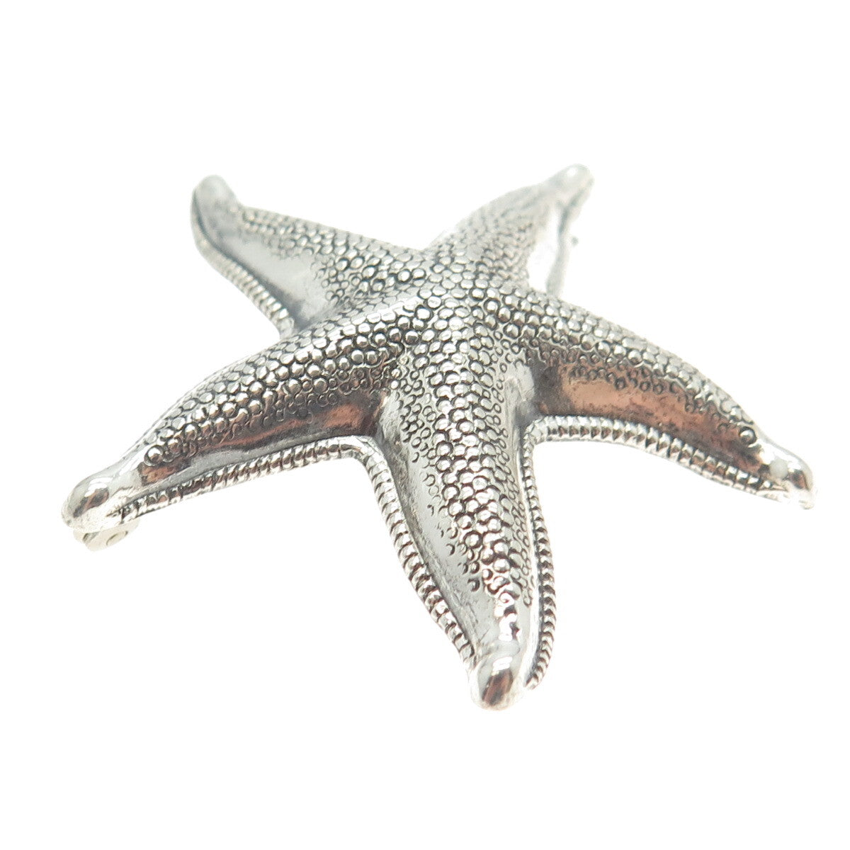 BEAU 925 Sterling Silver Antique Art Deco Starfish Pin Brooch