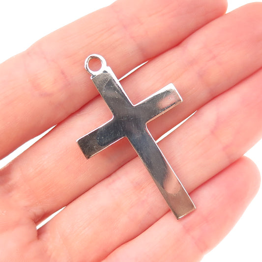 Bojar 925 Sterling Silver Vintage Cross Religious Charm Pendant