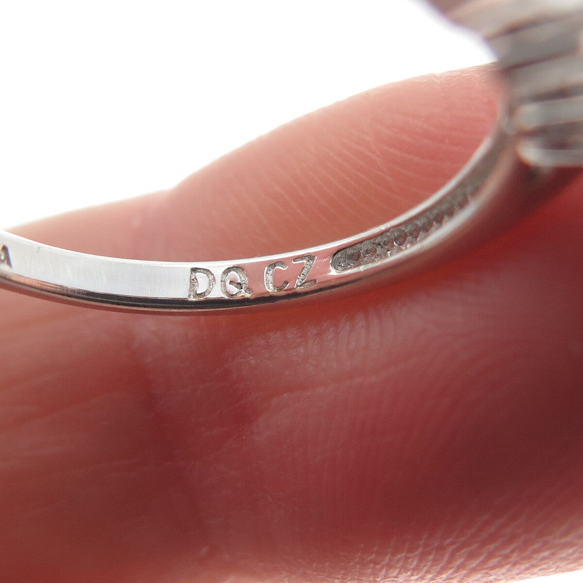 925 Sterling Silver Marquise-Cut C Z Ring Size 6.25