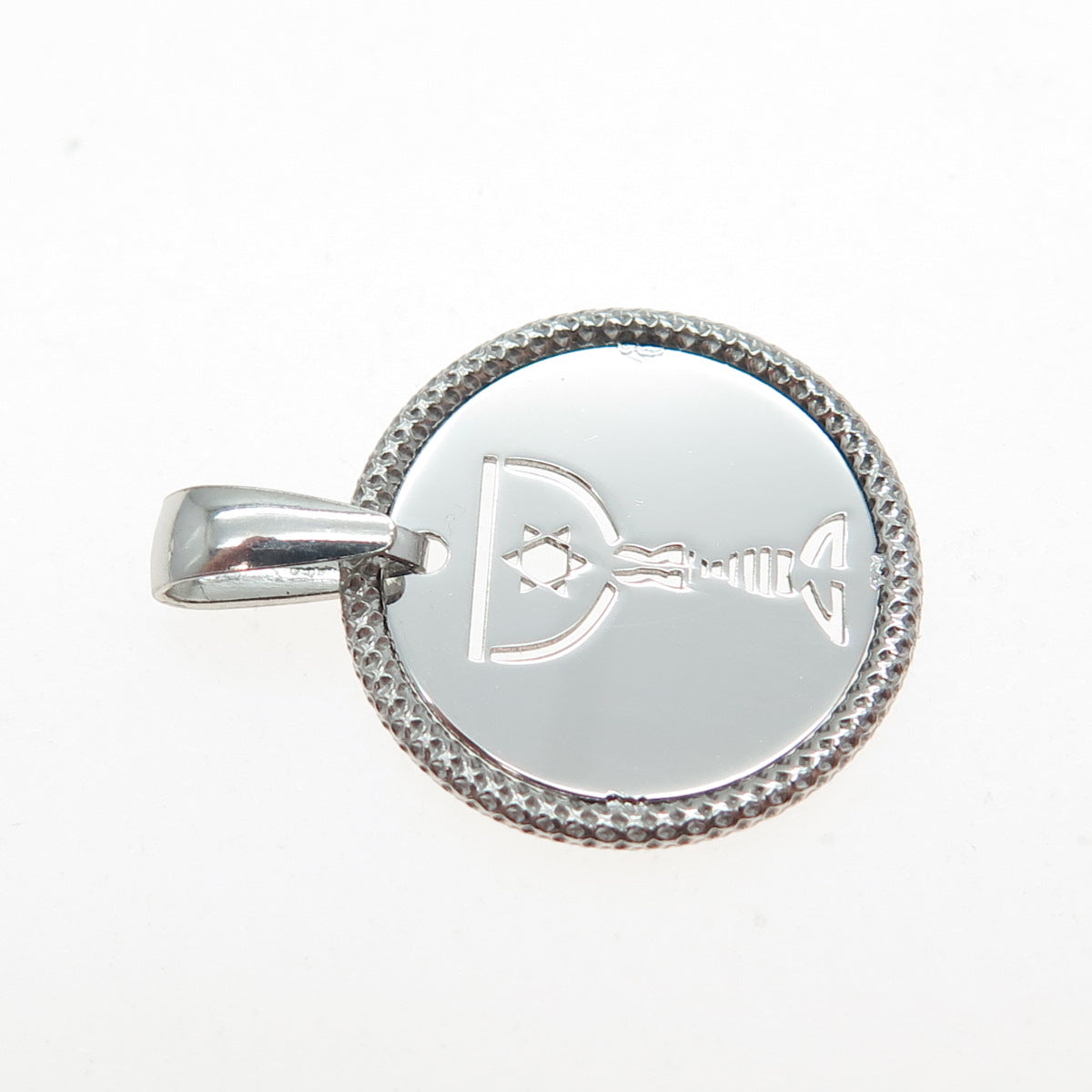 925 Sterling Silver Vintage Italy Chalice / Goblet Judaica Minimalist Pendant