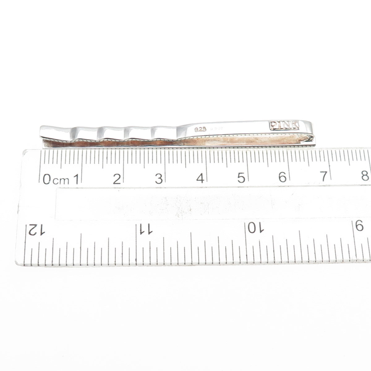 925 Sterling Silver Vintage PINK England East London / Go Arsenal Tie Clip