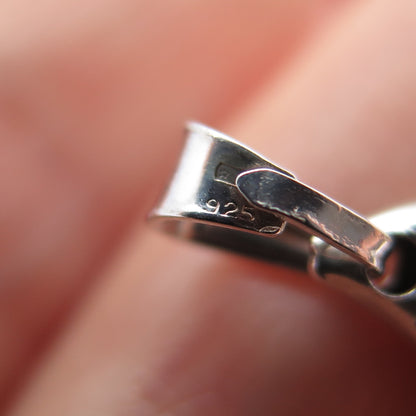 925 Sterling Silver Vintage Italy Sailboat Minimalist Charm Pendant