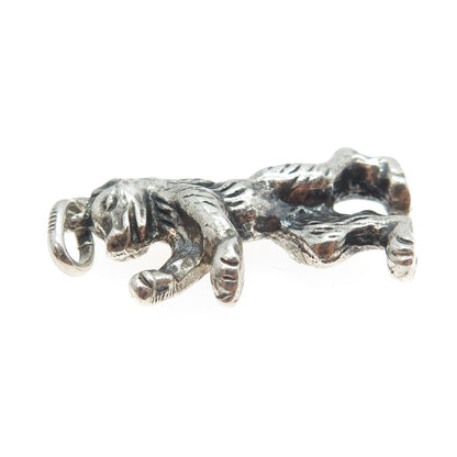 800 Silver Antique Art Deco Royal Bear Charm Pendant