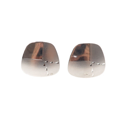925 Sterling Silver Vintage Modernist Cufflinks