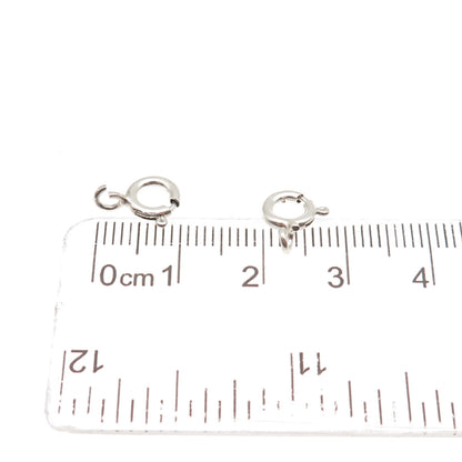 925 Sterling Silver Bracelet / Necklace SET of 5 Spring Ring Lock Clasps