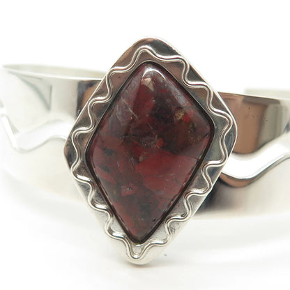 925 Sterling Silver Vintage Jay King Desert Rose Tiger Iron Tribal Bracelet 7"