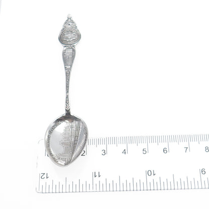WATSON CO. 925 Sterling Silver Antique Art Deco Atlantic City Coffee Spoon