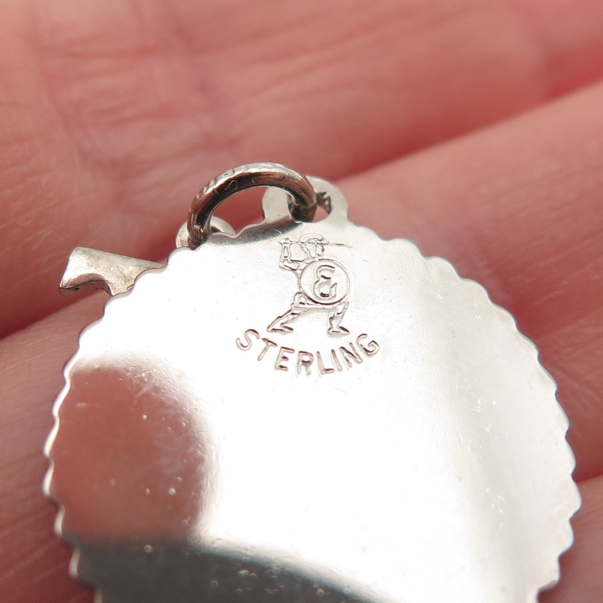 ELCO 925 Sterling Silver Vintage Dearest Mother Maryland Charm Pendant