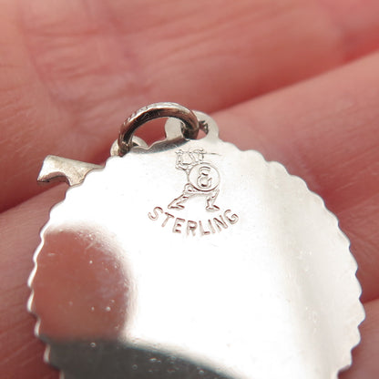 ELCO 925 Sterling Silver Vintage Dearest Mother Maryland Charm Pendant