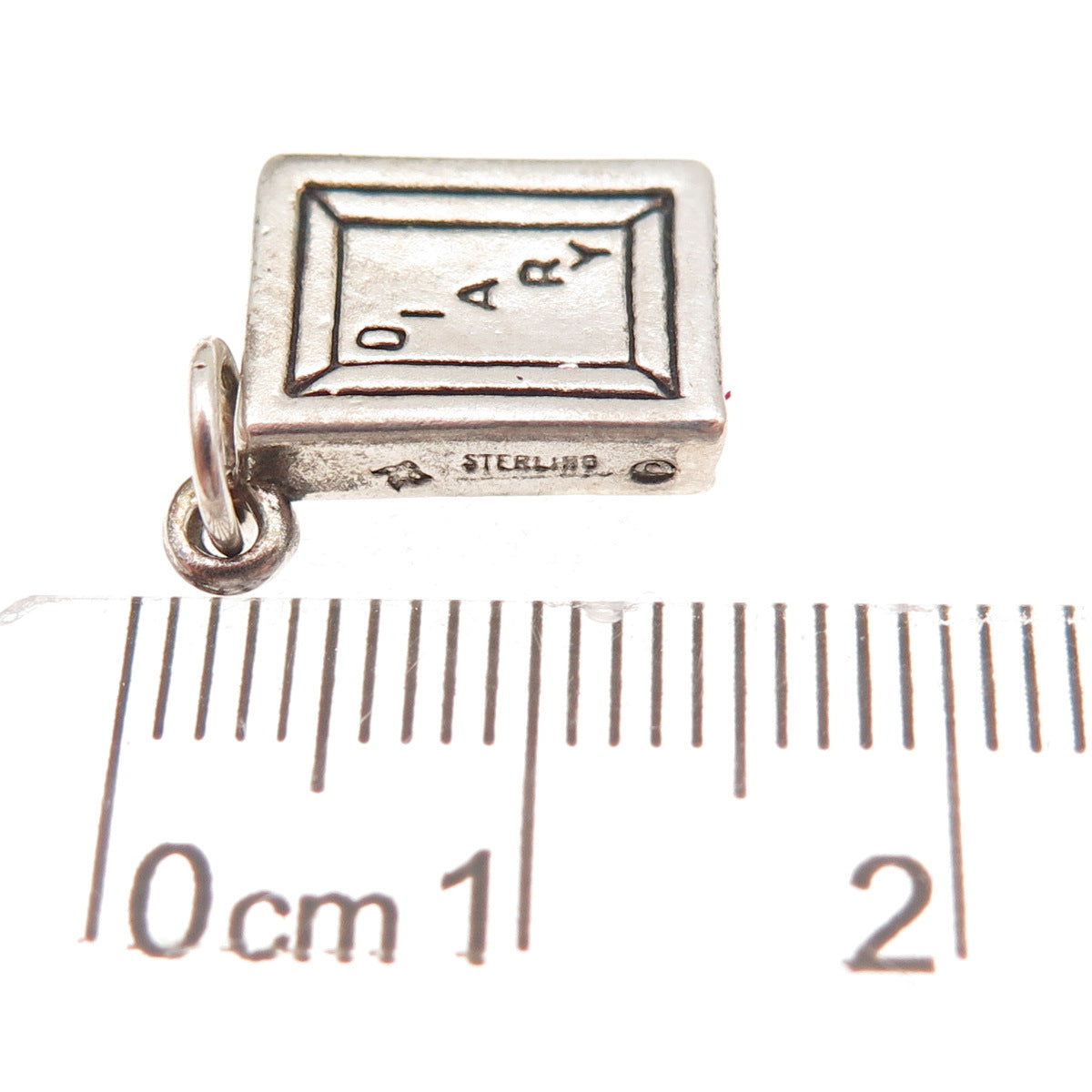 Sunwest 925 Sterling Silver Vintage Diary Book Oxidized Charm Pendant