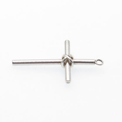 925 Sterling Silver Vintage Cross Religious Minimalist Charm Pendant
