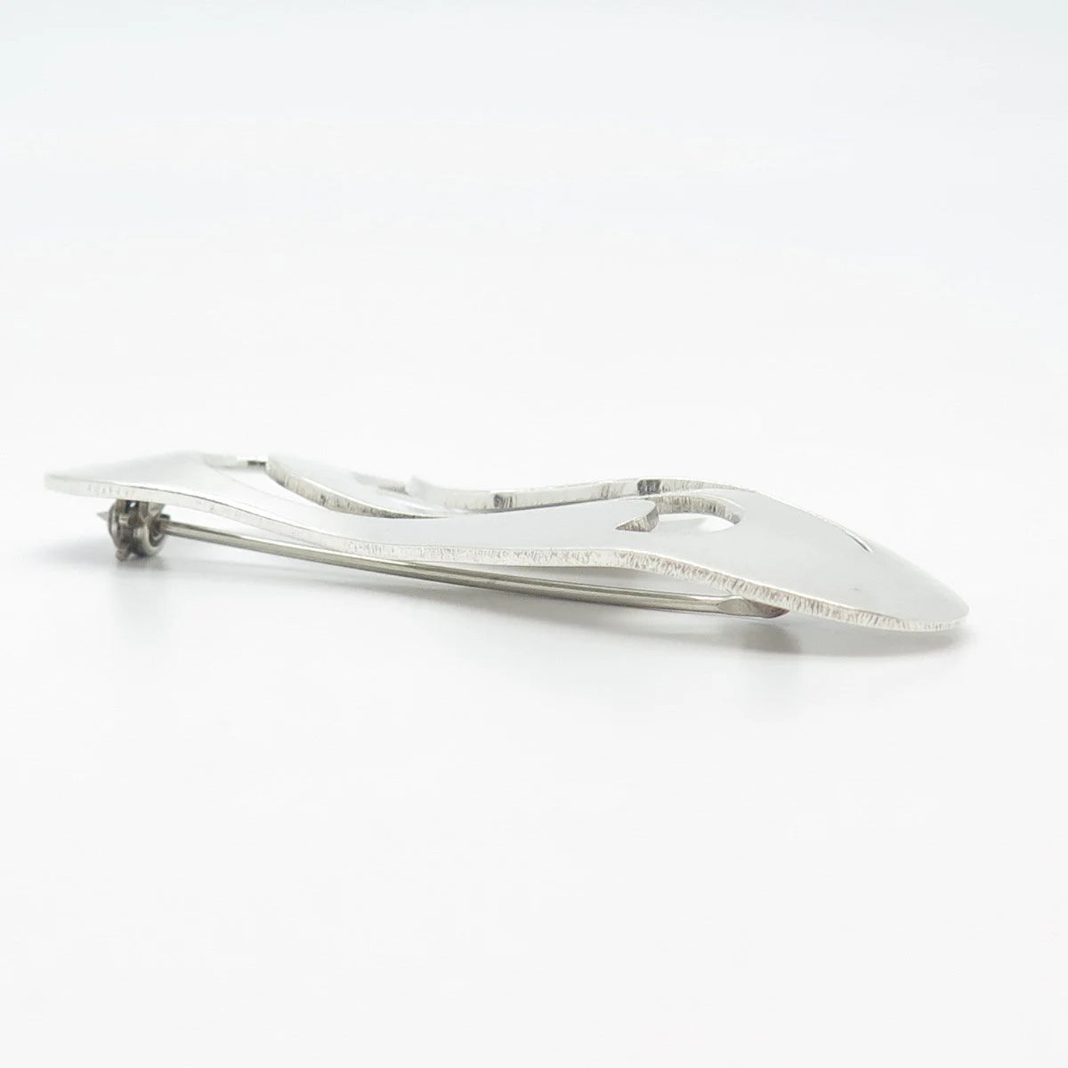 925 Sterling Silver Vintage Mexico Modernist Pin Brooch