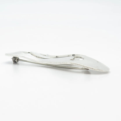 925 Sterling Silver Vintage Mexico Modernist Pin Brooch