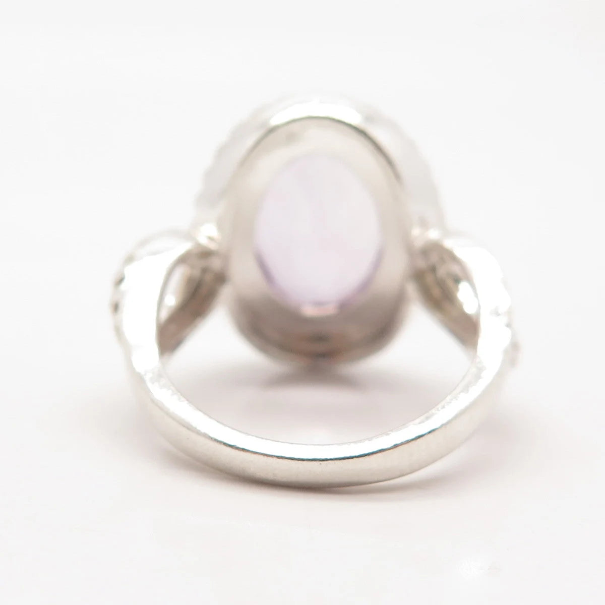 925 Sterling Silver Vintage Real Amethyst Gemstone Ring Size 7.25