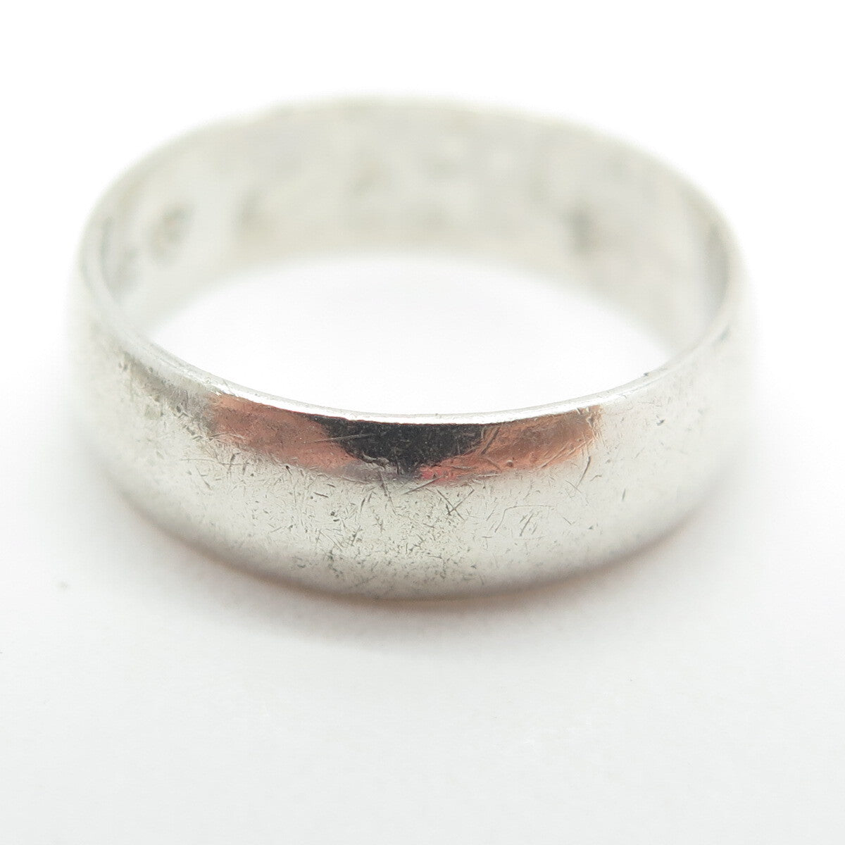J.D. SCHLANG CO. 925 Sterling Silver Vintage Classic Wedding Band Ring Size 6
