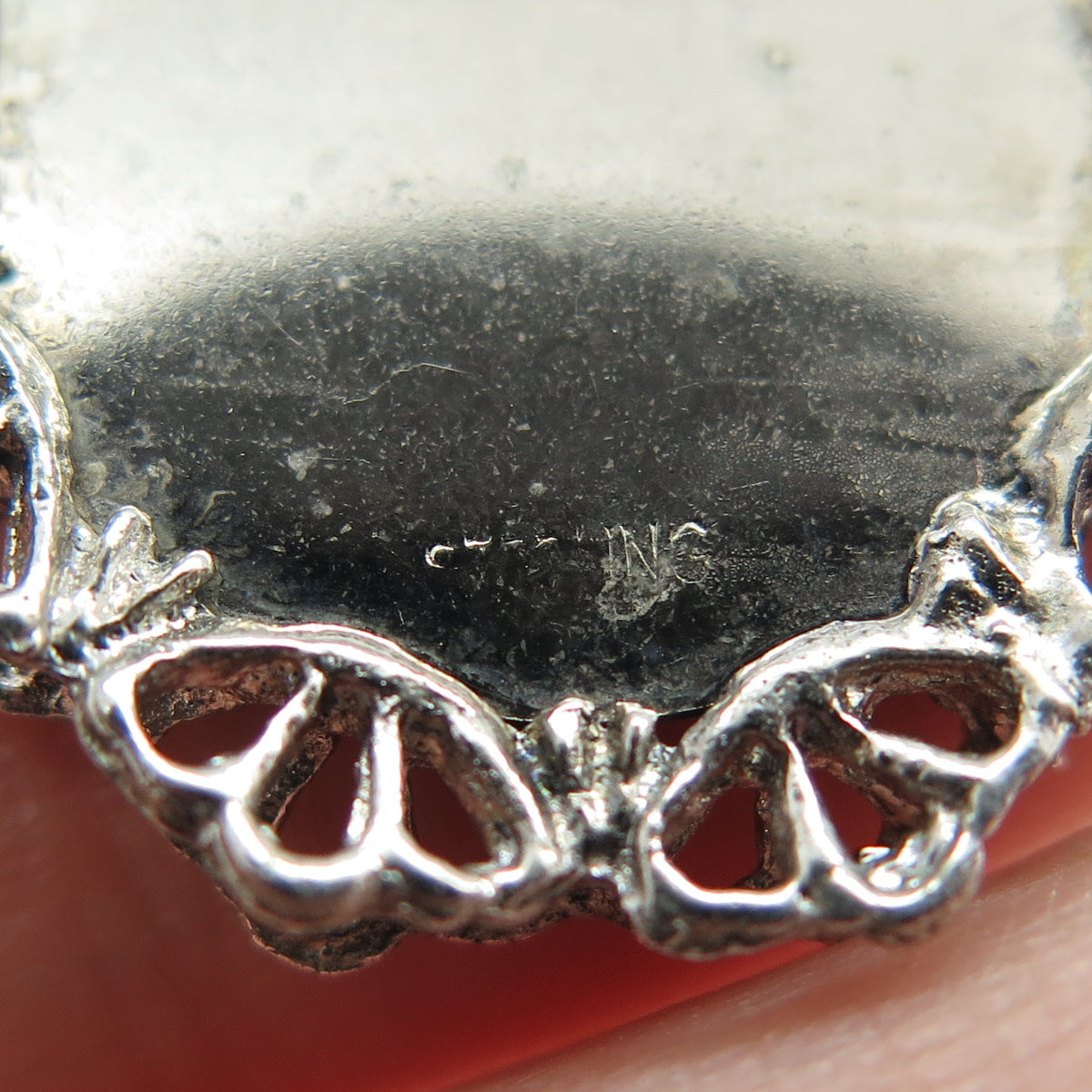 925 Sterling Silver Vintage Nativity Scene Merry Christmas Religious Pendant