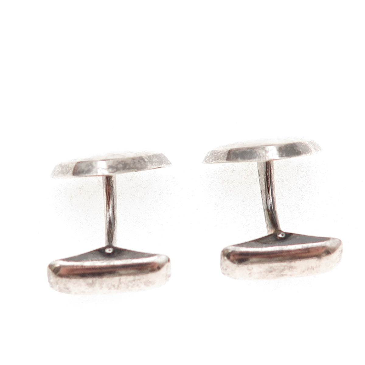 Kupittaan Kulta 925 Sterling Silver Vintage Finland Modernist Triangle Cufflinks