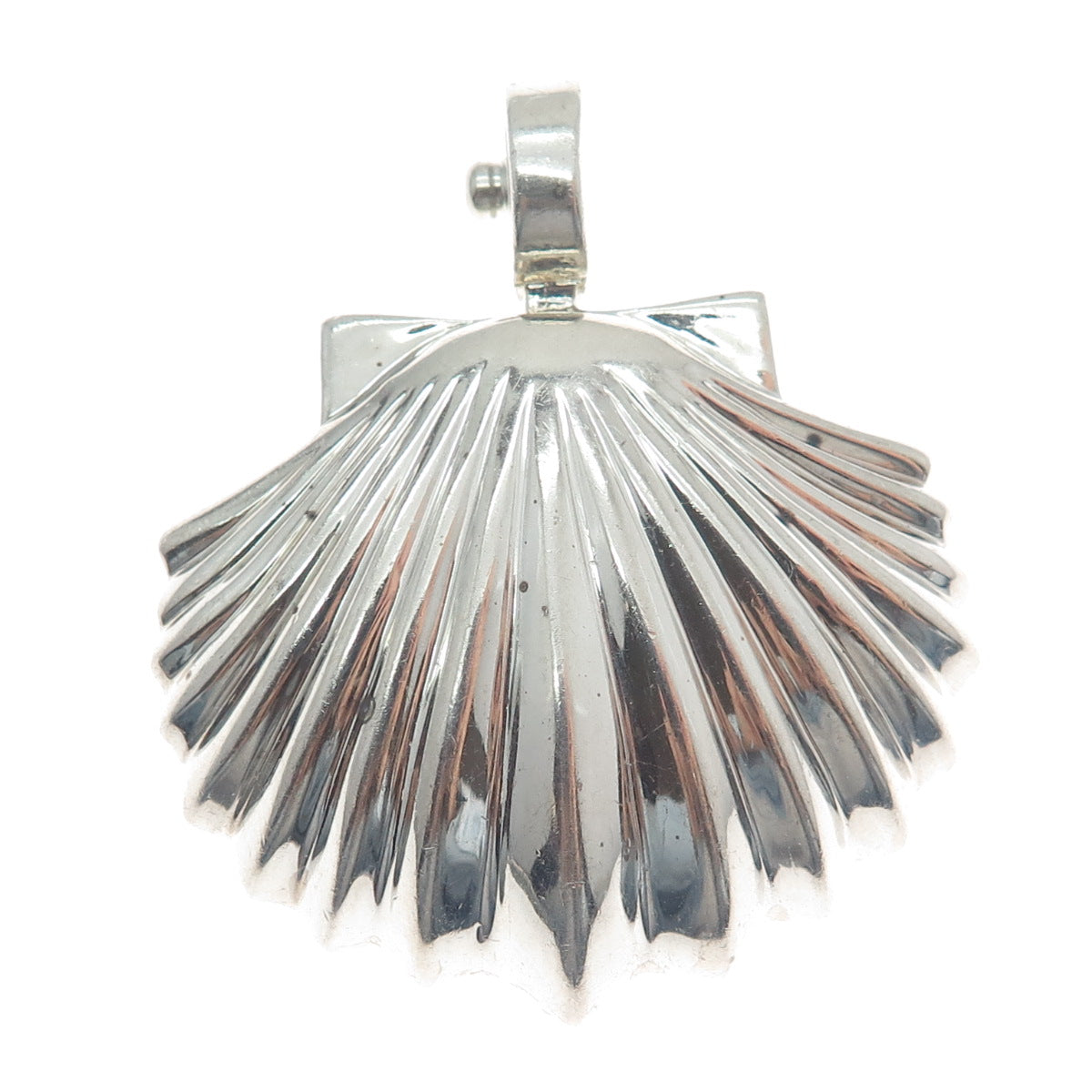 ESPO SIG Joseph Esposito 925 Sterling Silver Vintage Seashell Snap Pendant